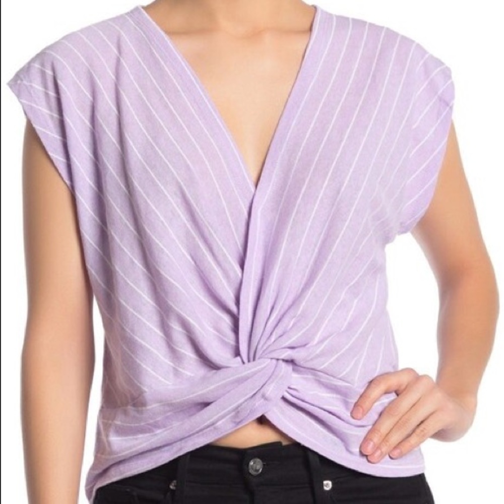 Brand new, been worn once this summer. Medium Mustard seed cropped top